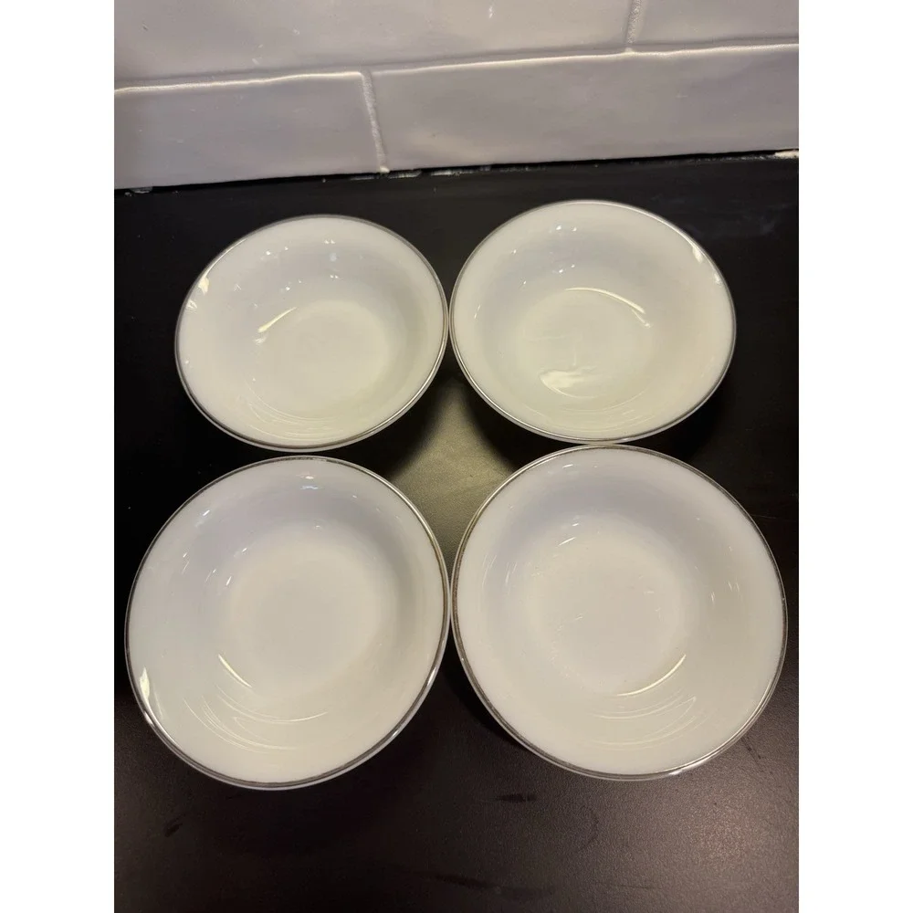 Corning Crown White Milk Glass 6